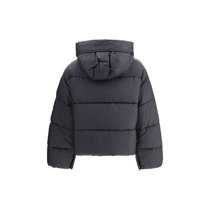 PINKO Black Padded Down Button Up Jacket