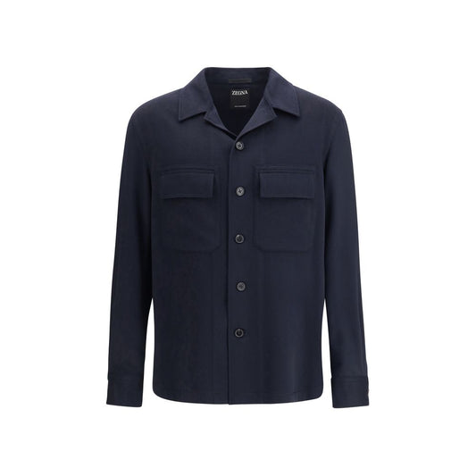 ZEGNA Ovs-Overshirt Shirt - Luxurious Cashmere Elegance