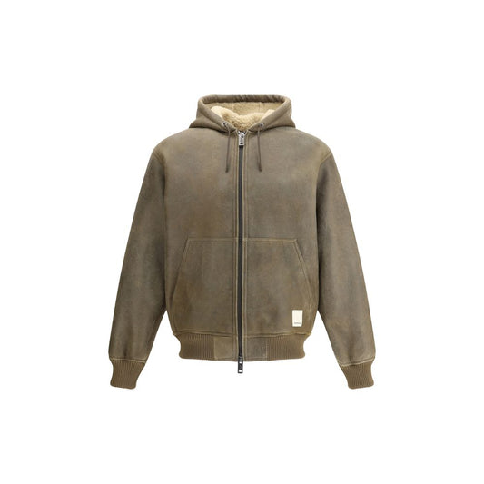 Emporio Armani Leather Bomber Jacket