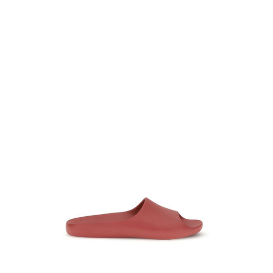 The Row Red Ama Rubber Slides – Lacquer Red Lightweight Slides