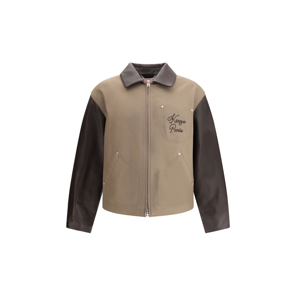 Kenzo Wool and Leather College Jacket