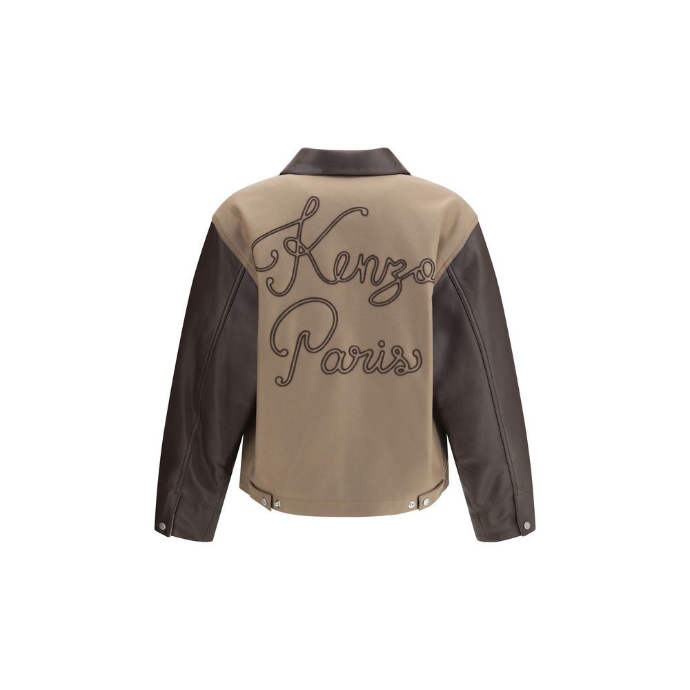 Kenzo Wool and Leather College Jacket