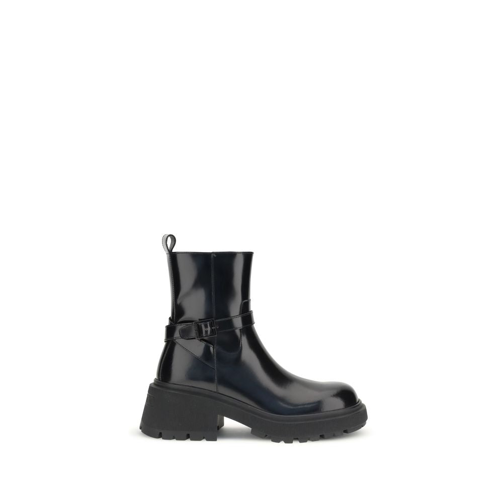 Jimmy Choo Black Patent-leather Conny Ankle Boots