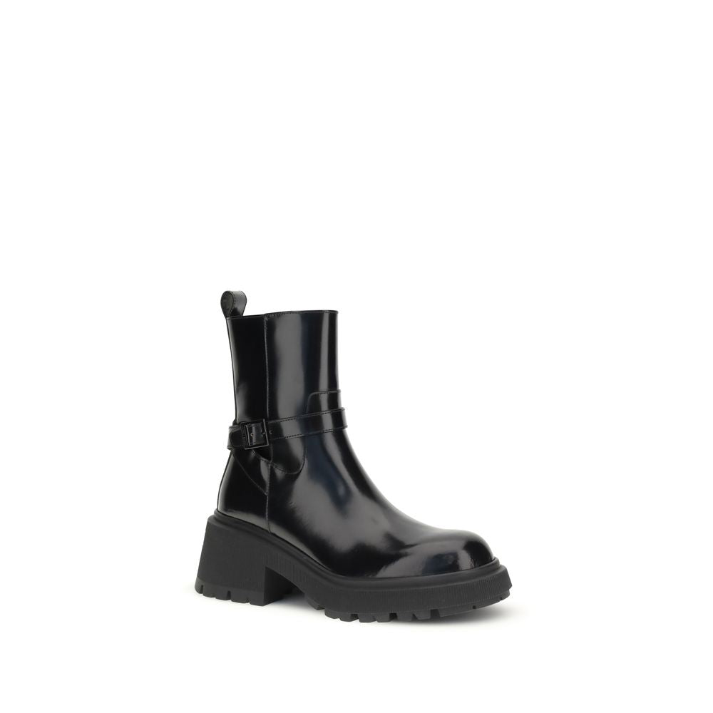 Jimmy Choo Black Patent-leather Conny Ankle Boots