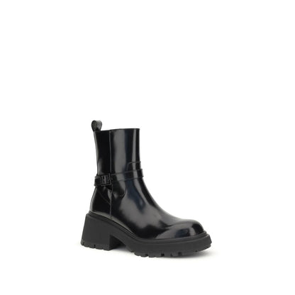 Jimmy Choo Black Patent-leather Conny Ankle Boots