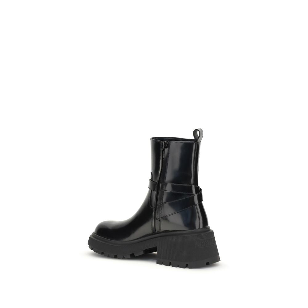 Jimmy Choo Black Patent-leather Conny Ankle Boots
