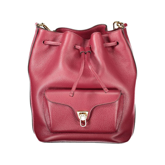 Coccinelle Burgundy Leather Beat Generation Bucket Bag