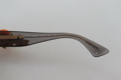 Dolce & Gabbana DG4283B Acetate Crystals Orange Appliques Sunglasses