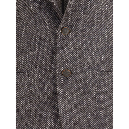 Tagliatore Herringbone Patterned Blazer