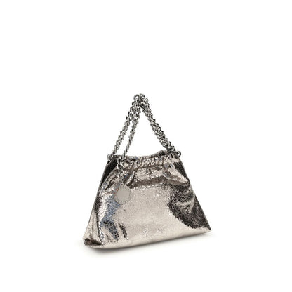 Stella McCartney Metallic Crackle-Effect Falabella Shoulder Bag