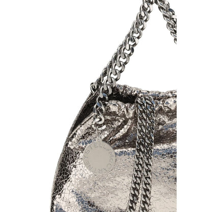 Stella McCartney Metallic Crackle-Effect Falabella Shoulder Bag
