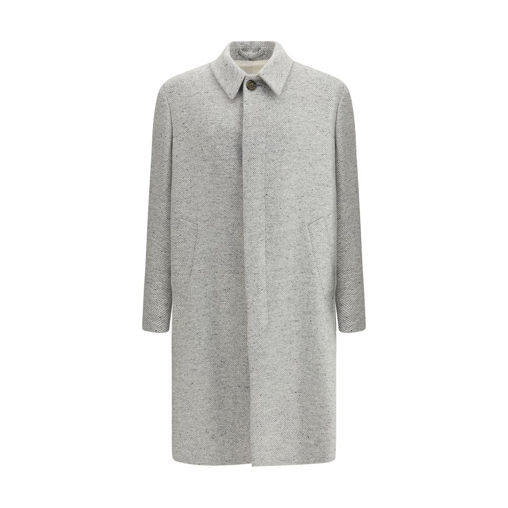 Lardini Herringbone Patterned Coat