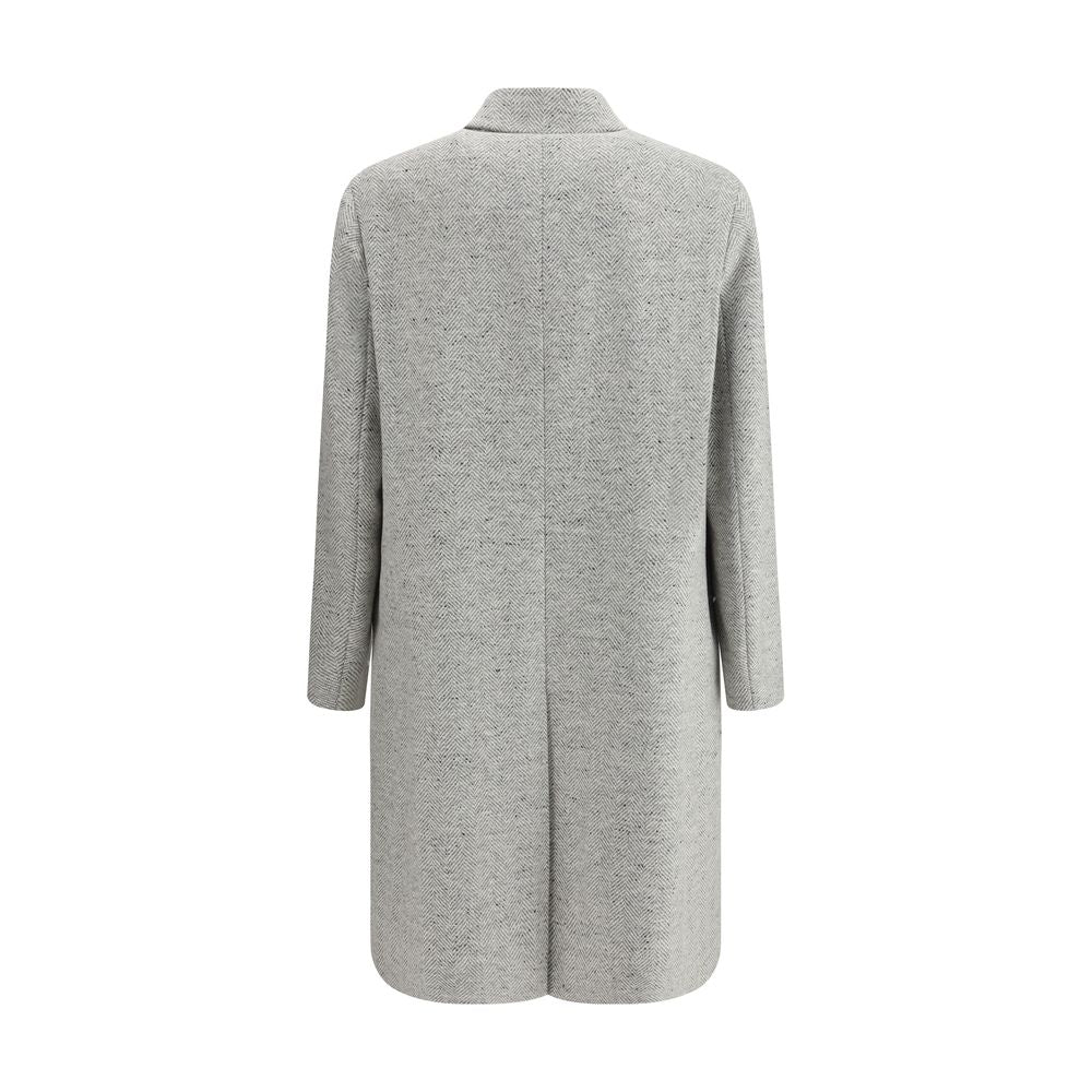 Lardini Herringbone Patterned Coat