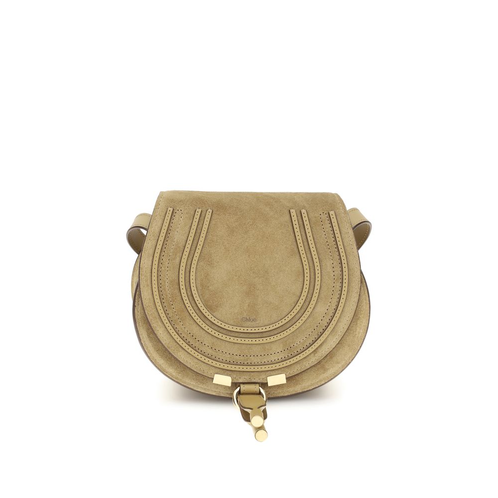Chloé Beige Marcie Small Shoulder Bag