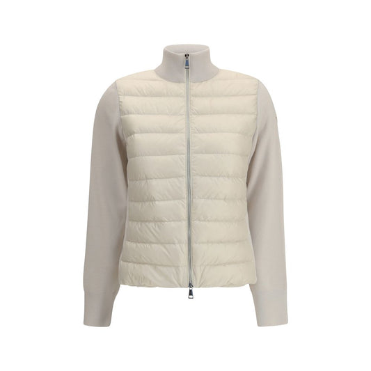 Moncler Padded Jacket with Wool Sleeves