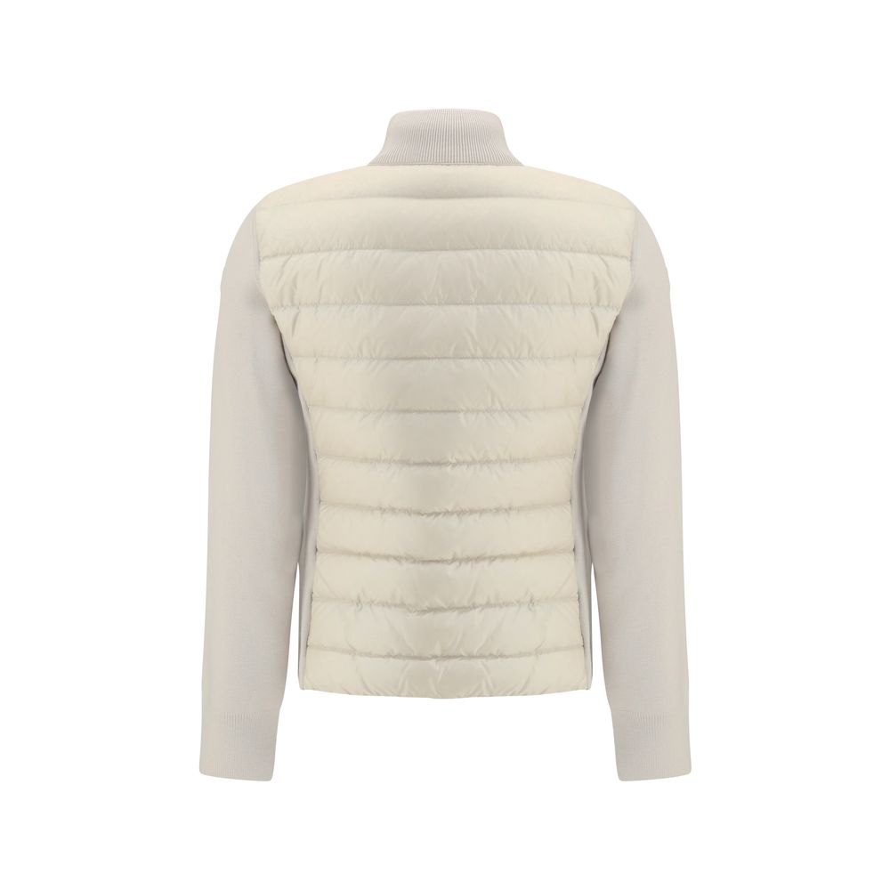 Moncler Padded Jacket with Wool Sleeves