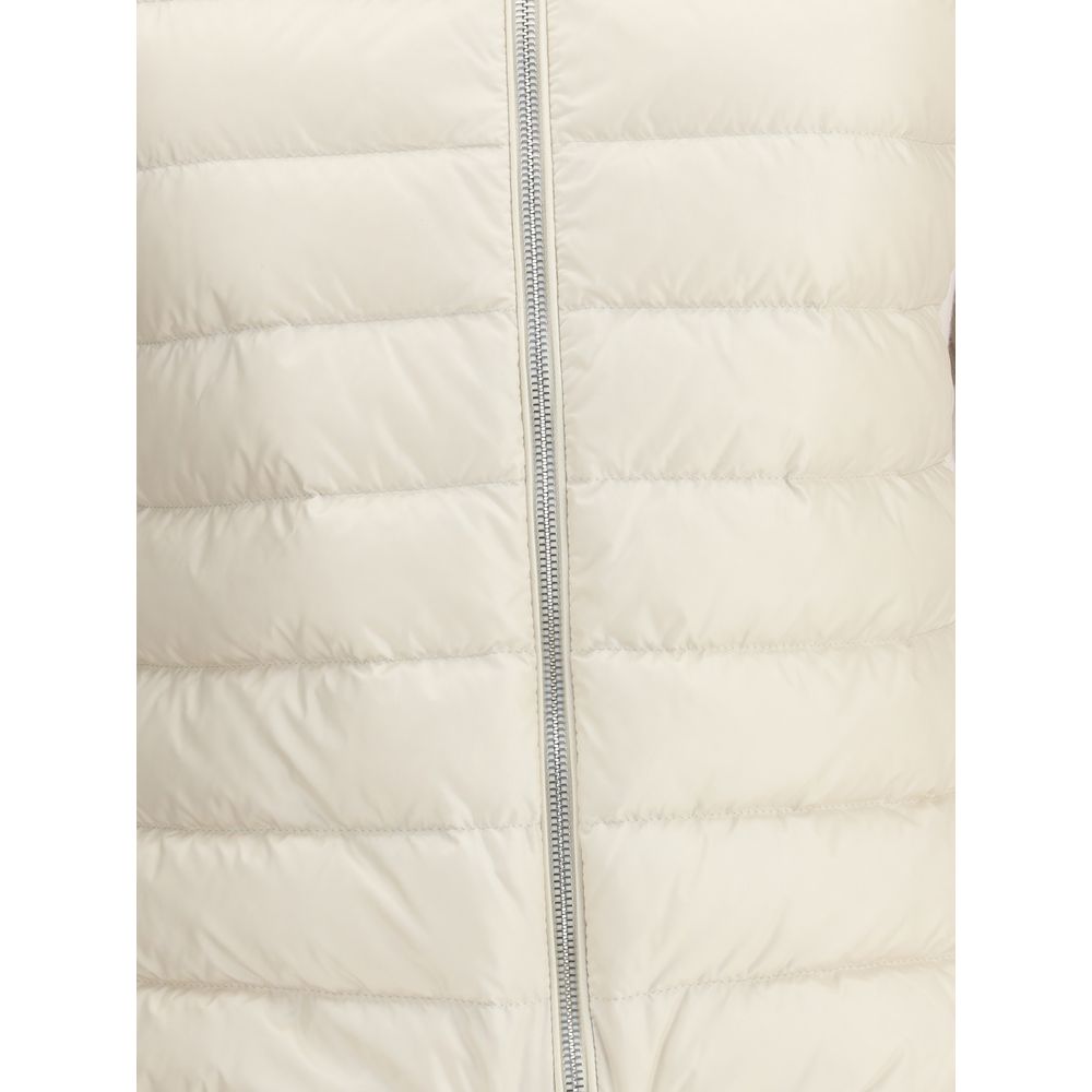 Moncler Padded Jacket with Wool Sleeves