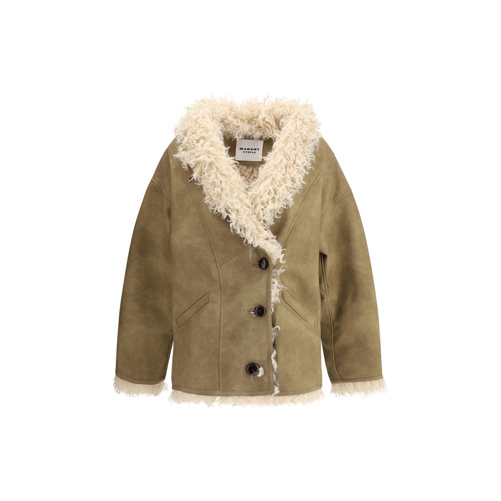 Marant Étoile Clea Shearling-effect Faux Fur Coat