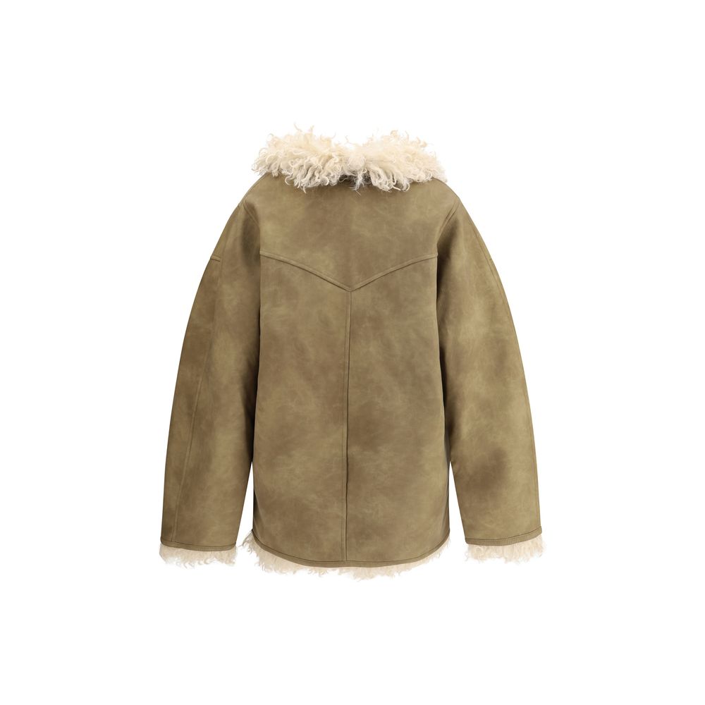 Marant Étoile Clea Shearling-effect Faux Fur Coat