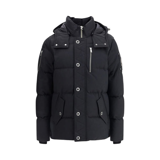 Moose Knuckles Black Original 3Q Down Hooded Jacket for Men