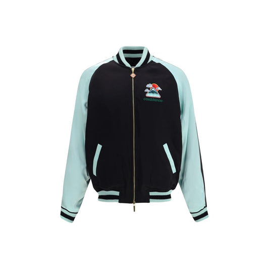 Casablanca Two-tone Satin Bomber Jacket