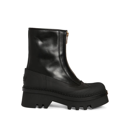 Chloé Black Raina Zip-Up Leather Boots