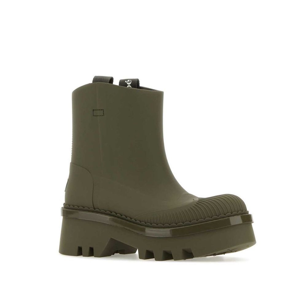 Chloé Green Raina Rubber Boots