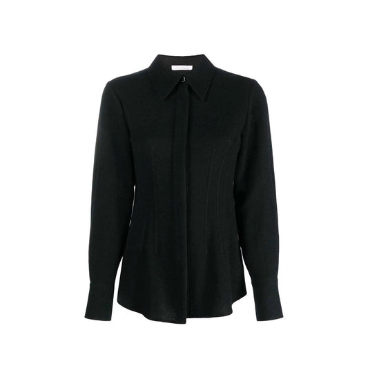 Chloé Black Wool & Cashmere Blend Shirt