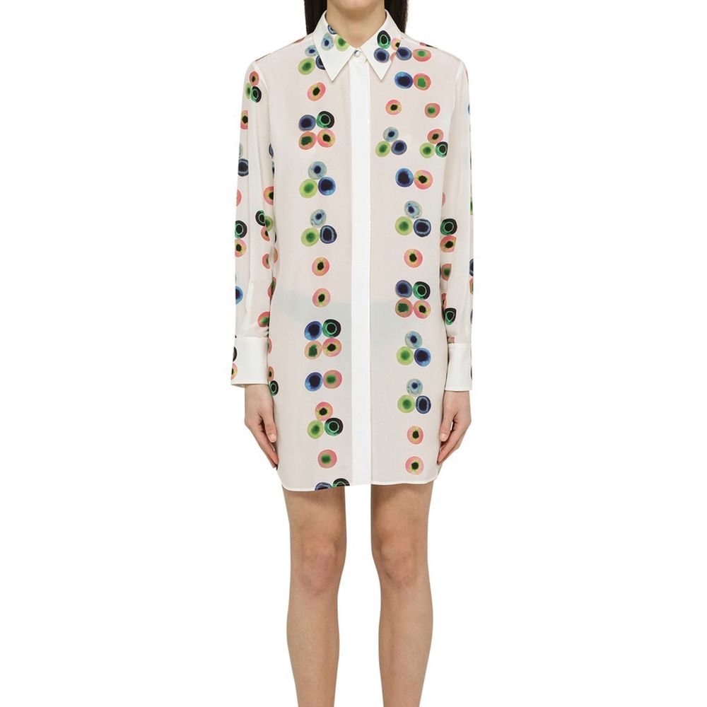 Chloé Peint Silk Shirt Chemisier Dress