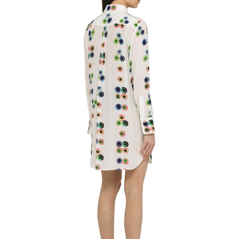 Chloé Peint Silk Shirt Chemisier Dress