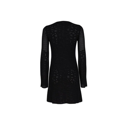 Chloé Black Long Sleeved Knitted Mini Dress