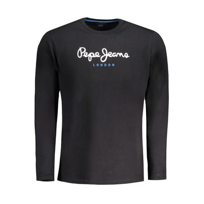 Pepe Jeans Black Cotton Long Sleeved T-Shirt