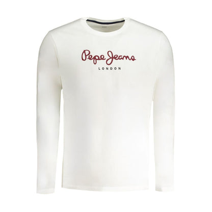 Pepe Jeans White Cotton Long Sleeved T-Shirt