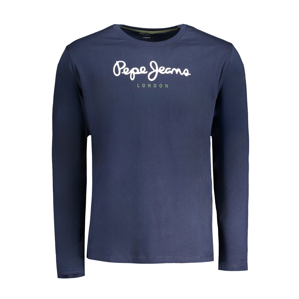 Pepe Jeans Blue Cotton Long Sleeved T-Shirt