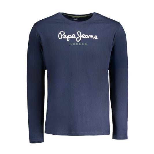 Pepe Jeans Blue Cotton Long Sleeved T-Shirt