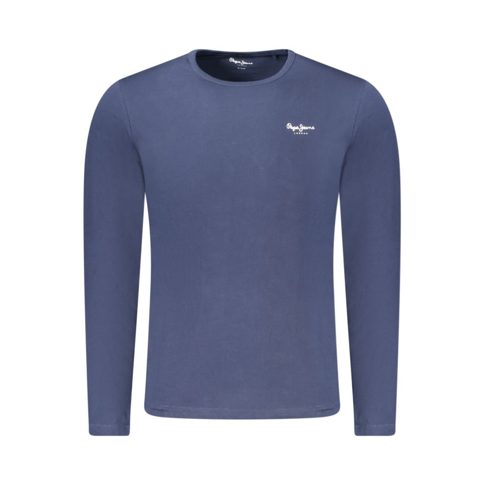 Pepe Jeans Blue Cotton Long Sleeve T-Shirt