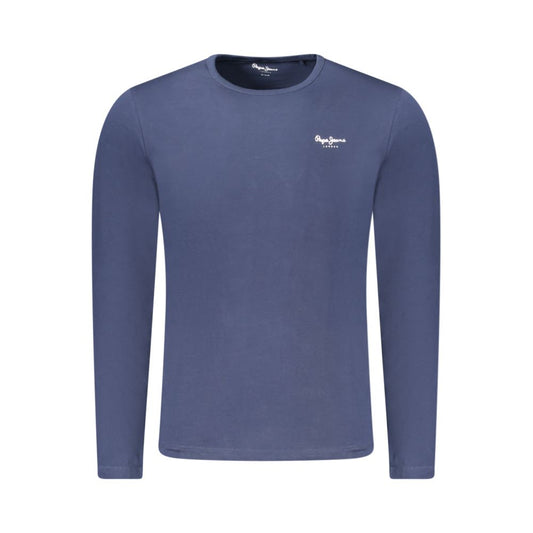 Pepe Jeans Blue Cotton Long Sleeve T-Shirt