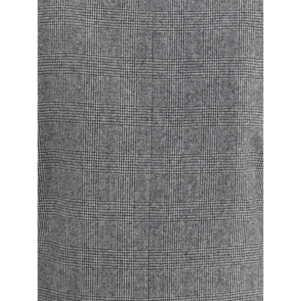 Saint Laurent Prince de Galles Wool Flannel Blazer