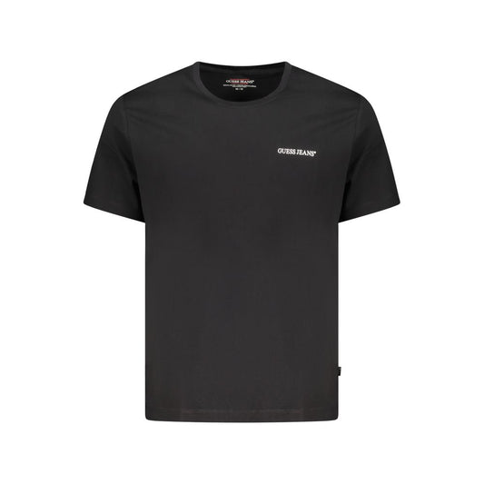 Guess Jeans Black Cotton T-Shirt for Men - Effortless Style