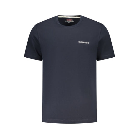 Guess Jeans Blue Cotton T-Shirt for Men