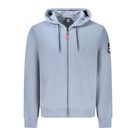 Norway 1963 Blue Polyester Hooded Sweater