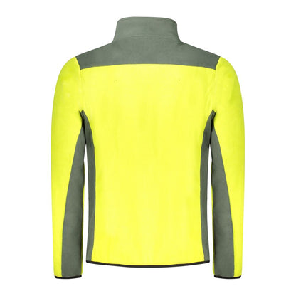 Norway 1963 Yellow & Green Zip-Up Fleece for Men Slim Fit