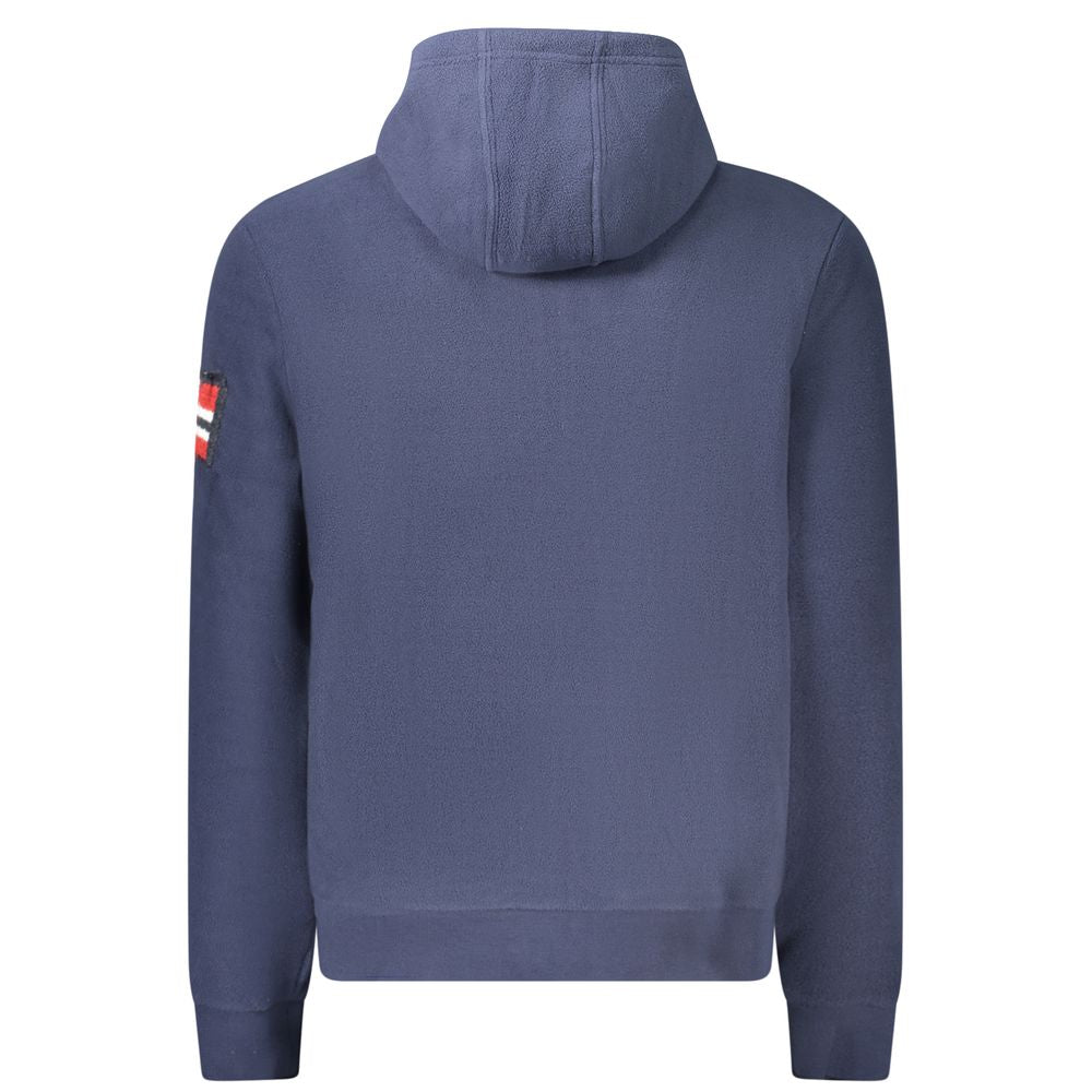 Norway 1963 Blue Zip-Up Hooded Jumper for Men