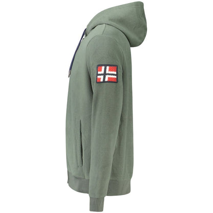 Norway 1963 Green Zip-Up Hoodie for Men