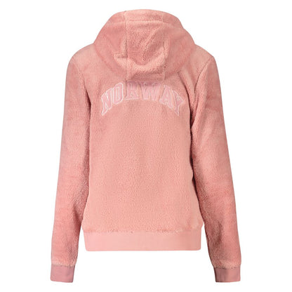 Norway 1963 Pink Hooded Fleece Zip-Up Jacket