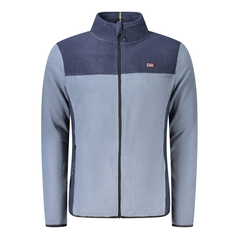 Norway 1963 Blue Polyester Sweater - Performance Meets Style