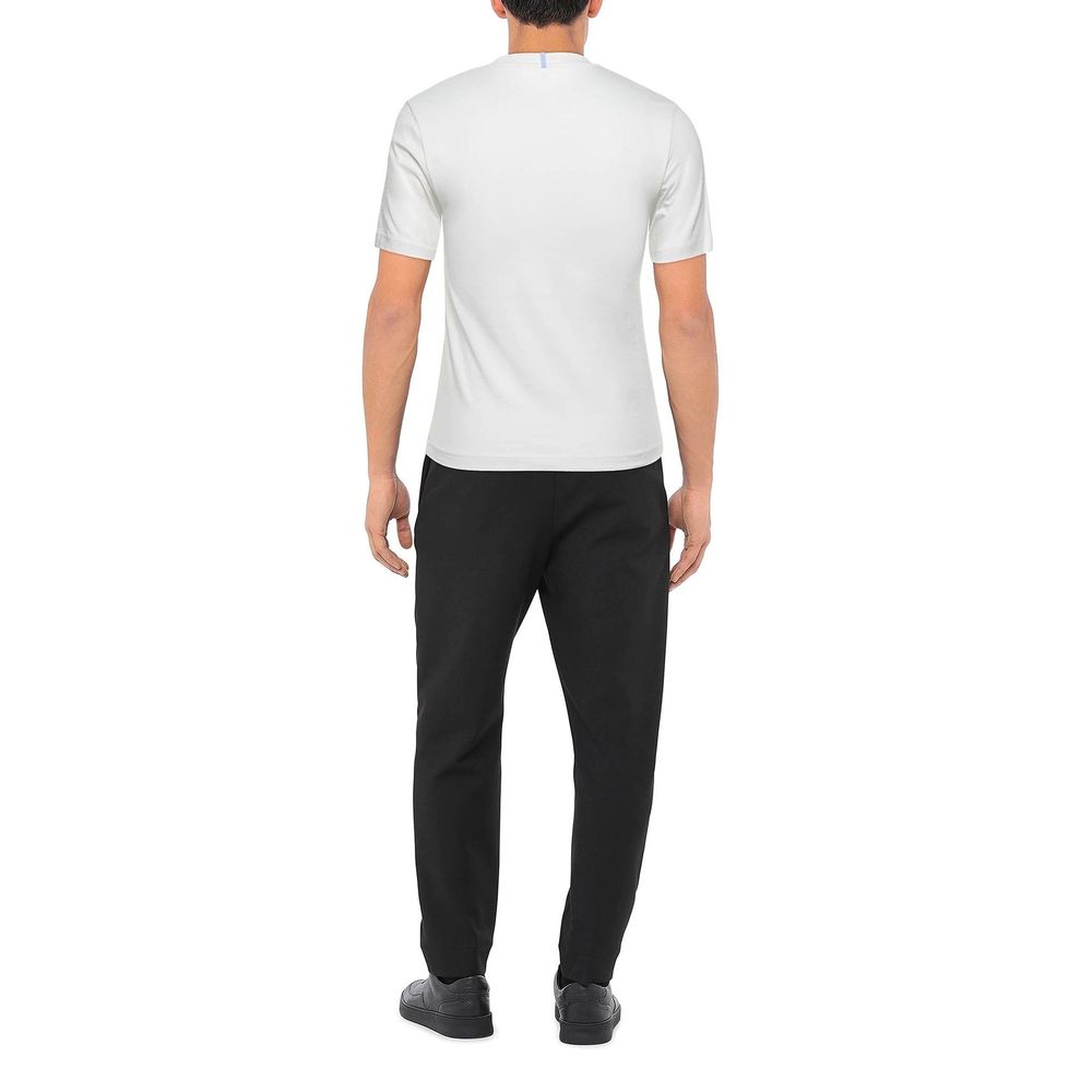 Alexander McQueen White “Every Mile Burns Fuel” Logo T-Shirt – Men’s Cotton Tee