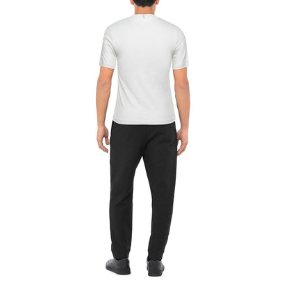 Alexander McQueen White “Every Mile Burns Fuel” Logo T-Shirt – Men’s Cotton Tee
