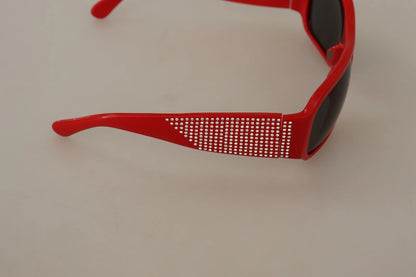 Dolce & Gabbana DG4027 Red Crystal Black Lens Shades for Women