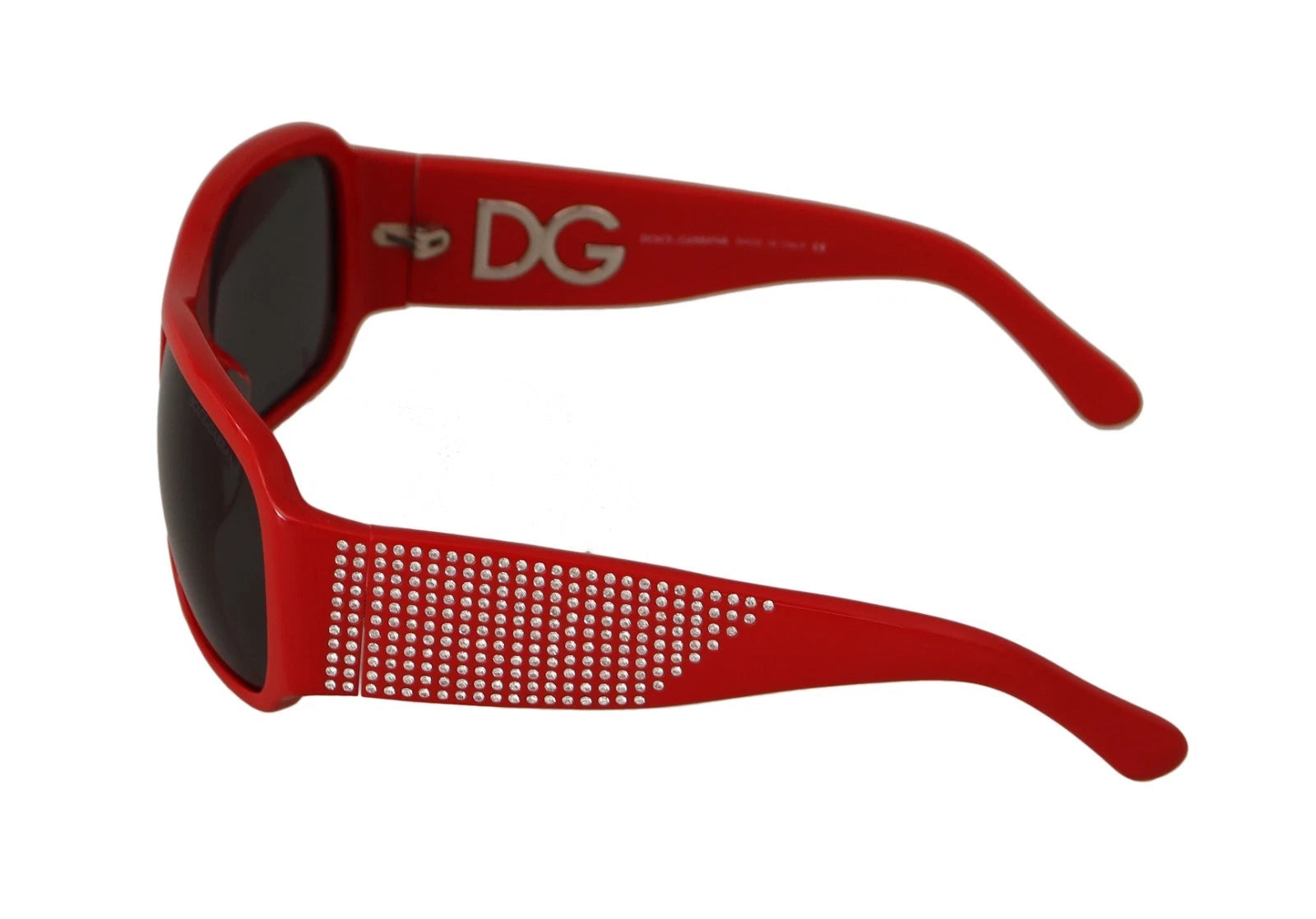 Dolce & Gabbana DG4027 Red Crystal Black Lens Shades for Women